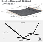 SUNCREAT 2 Person Hammock with Stand, Heavy Duty Portable Hammocks, 475 lbs - Image 4