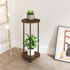 YINMIT Plant Stand Indoor, 2 Tier Small Plant Stand, Corner Flower Pot Stand - Image 8