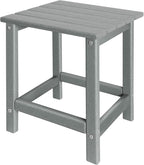 Outdoor Side Tables Adirondack, HDPE Small Table by GARDENSTAR