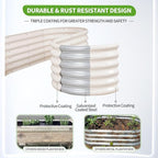 Galvanized Raised Garden Bed Outdoor- 2 Pcs Raised Beds - Image 3