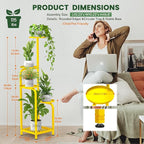 TOSKING 5 Tier Tall Plant Stand Indoor Outdoor, Heavy Duty Corner Shelf - Image 4
