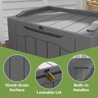 Patiowell 30 Gallon Resin Deck Box, Outdoor Storage Box - Image 4