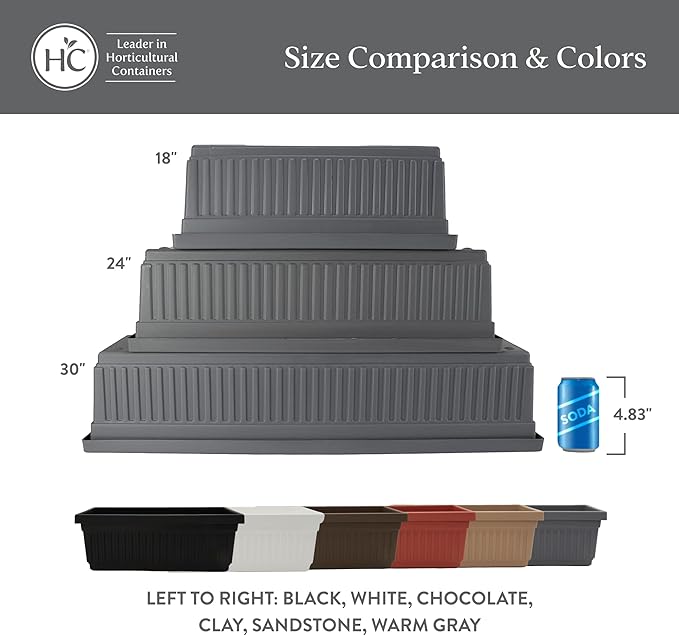 The HC Companies 17.5 Inch Venetian Rectangular Window Planter Box - Image 6