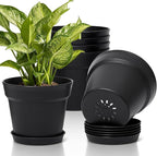 T4U 7.5 Inch Plant Pots 6 Pcs, Flower Pots by T4U