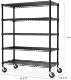 53" W Garage Shelving 5 Tier Industrial 2200LBS Metal Shelving Units - Image 3