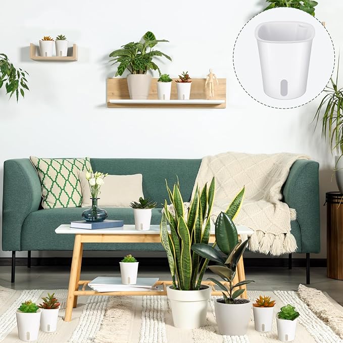 20 Pcs 3 Inch Self Watering Pots Self Watering Planters - Image 6