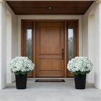 2 Pack Artificial Geranium Flowers Topitary Trees - Image 8