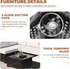 Outdoor Wicker Patio Furniture Set, Rattan Sectional Sofa Set - Image 4