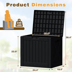 Flamaker Resin Deck Box 40 Gallon Waterproof Outdoor Indoor Storage Box - Image 7