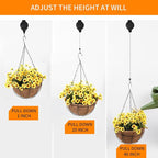 4PCS Plant Pulley Retractable Pulley Plant Hanger Hanging Flower Basket Hook - Image 4