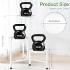 3 Tier Metal Corner Plant Stand Indoor Outdoor, Heightened widened 30 in Tall - Image 2