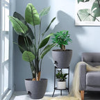 12inch 2Pack Large Self Watering Planters, Plastic Plant Pots - Image 7