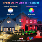Halloween Christmas Spotlight Outdoor Color Changing Landscape Spotlights - Image 5