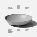Veradek Mason Series Lane Bowl Planter| - Image 3