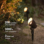 GOODSMANN Low Voltage Landscape Flood Lights 8PK Kit 3W LED 200 Lumen Outdoor - Image 2