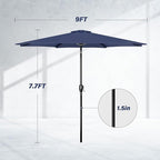 Simple Deluxe 9' Patio Umbrella Outdoor Table Market Yard Umbrella - Image 3