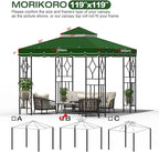 10x10 Canopy Replacement Top Double Tiered Gazebo Cover - Image 2