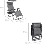 Best Choice Products Folding Zero Gravity Outdoor Recliner Patio Lounge Chair - Image 3