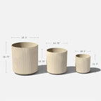 Veradek Demi Series Set of 3 Round Planters - Image 2