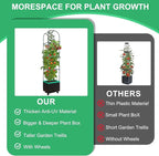 Raised Garden Bed with Self Watering Garden Pots, Planter Box with Trellis - Image 7
