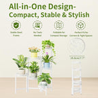 6 Tier Metal Plant Stand, 6 Potted Multiple Flower Pot Holder Shelf, - Image 5