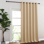 NICETOWN Sliding Door Curtain for Living Room, 1 Panel, Biscotti Beige - Image 2