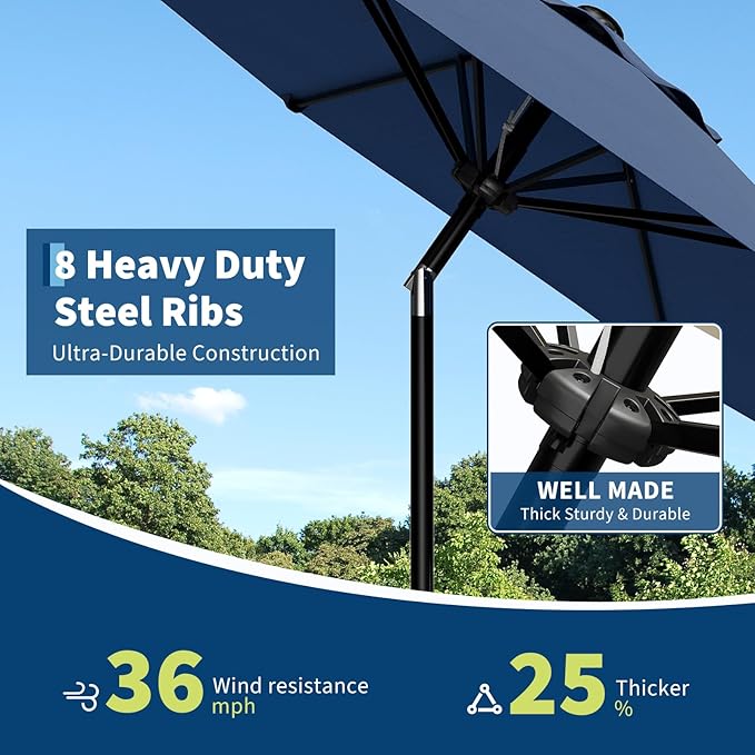 Garvee 9FT Patio Umbrella - Image 5