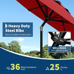 Garvee 9FT Patio Umbrella - Image 6