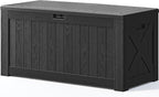 Patiowell 120 Gallon Large Deck Box, Outdoor Lockable Storage Box - Image 9