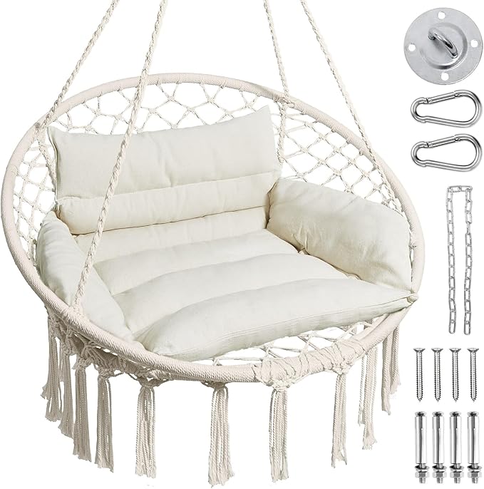 Greenstell Hammock Chair, Macrame Swing Chair by Greenstell
