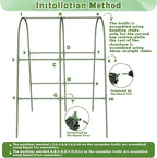 Cucumber Trellis for Raised Bed, Garden Arch Trellis for Climbing Plants Outdoor - Image 7