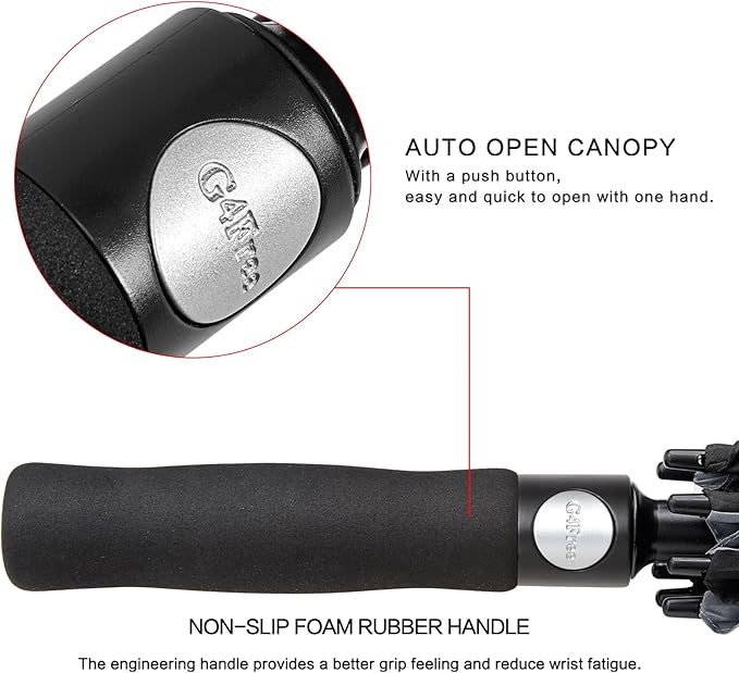 G4Free 47/54/62/68/72 Inch Automatic Open Golf Umbrella Oversize Extra Large - Image 8