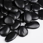 5 lbs Black Rocks for Planters, Polished Garden Stones for Outdoor Landscaping by OutdoorD%C3%A9cor