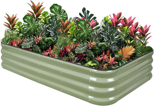 1MORE Raised Garden Bed -5X3X1 Galvanized Planter Box by 1MORE