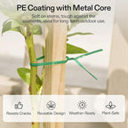 VIVOSUN Twist Ties, 164 ft PE-Coated Green Plant Ties - Image 2