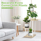 Plant Stand Indoor, 4 Tier Thickened Metal Corner Plant Shelf - Image 4