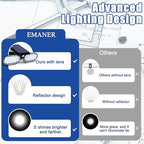 EMANER Outdoor Motion Lights Solar Powered, Solar Flood Lights, Stay On or - Image 5