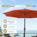 MEWAY 9ft Patio Umbrella Outdoor Table Umbrellas - Image 6