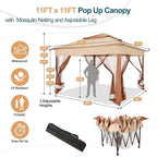 COBIZI 11x11 Pop Up Gazebo Canopy Tent Easy Up Outdoor Gazebo Waterproof - Image 4