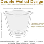 Sunnydaze 20-Inch Franklin Large Plant Pot - Image 5