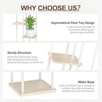 6 Tier Tall Plant Stand Indoor, Large Metal Wood Muti Level Vertical Planter - Image 3