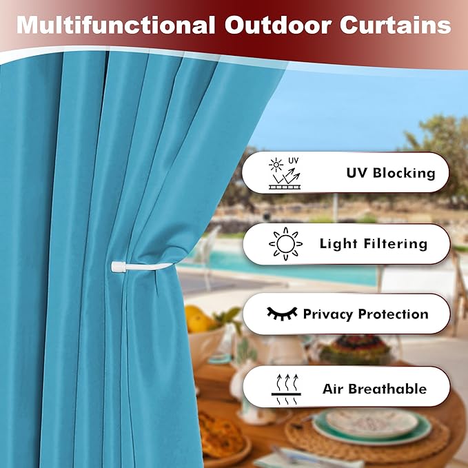 HolidayIdeas Grommet Outdoor Curtains - Image 3