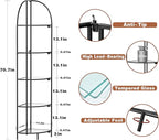 Crofy Foldable 5 Tier Corner Shelf, Metal Corner Plant Stand - Image 3