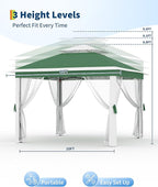 11'x11 Pop-Up Gazebo, Instant Outdoor Canopy Tent - Image 3