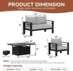 Solaste Aluminum Patio Furniture Set - Image 9