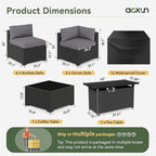 Aoxun 8 Piece Patio Furniture Set - Image 2