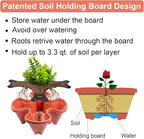 DUNCHATY Stackable Planters 7 Tier Vertical Garden Planting Tower Planters - Image 5