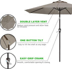 AreShark 9 FT Patio Umbrella for Outdoor, Outdoor Umbrella - Image 2