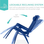 Best Choice Products Folding Zero Gravity Outdoor Recliner Patio Lounge Chair - Image 3