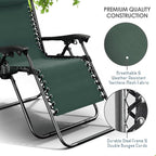 Nestl Zero Gravity Chairs Set of 2, Patio Lounge Chair Outdoor - Image 7